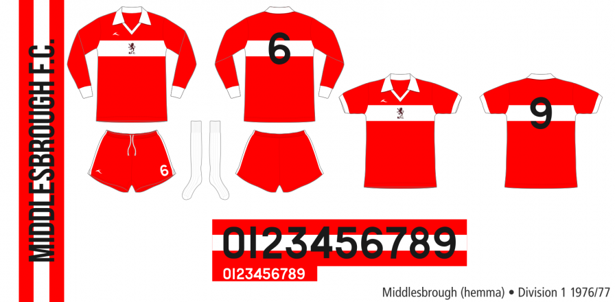 Middlesbrough 1976/77 (hemma)