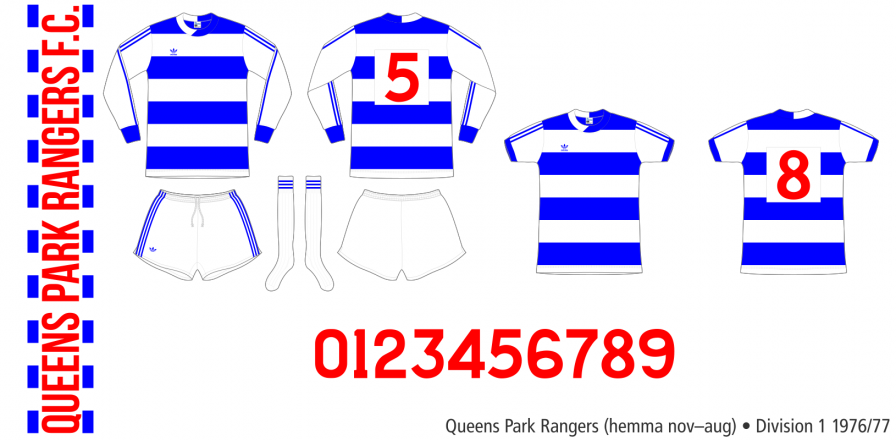 Queens Park Rangers 1976/77 (hemma november 1976–augusti 1977)