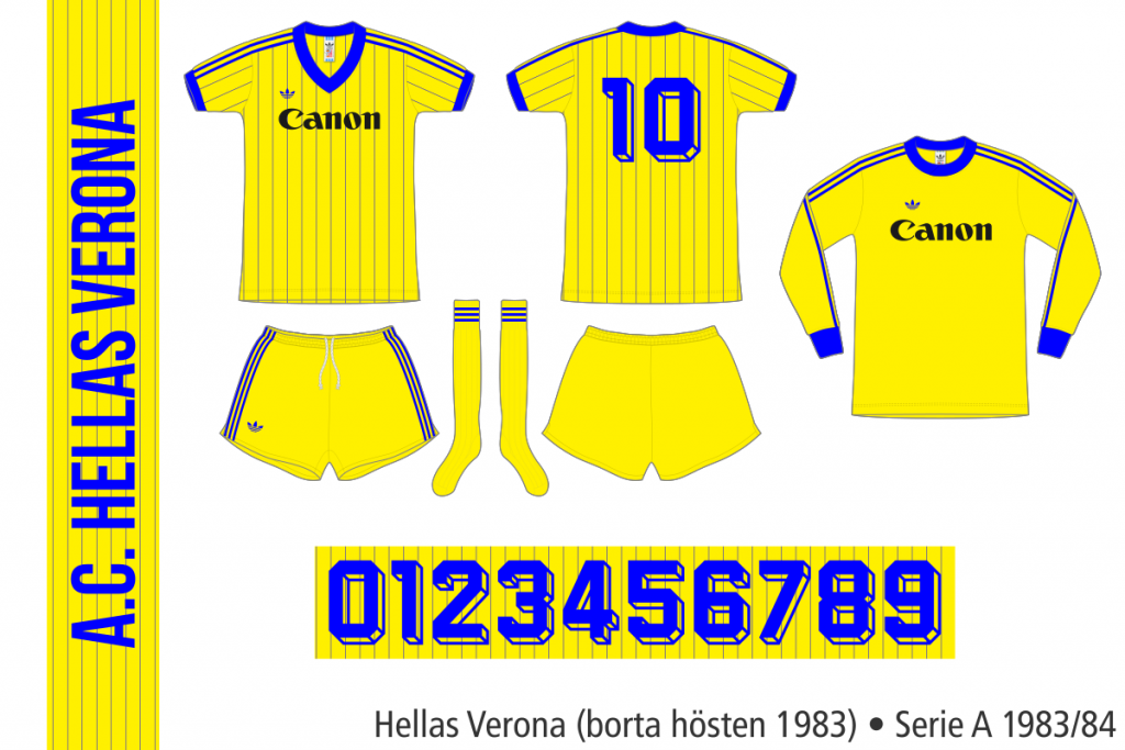 Hellas Verona 1983/84 (borta hösten 1983)