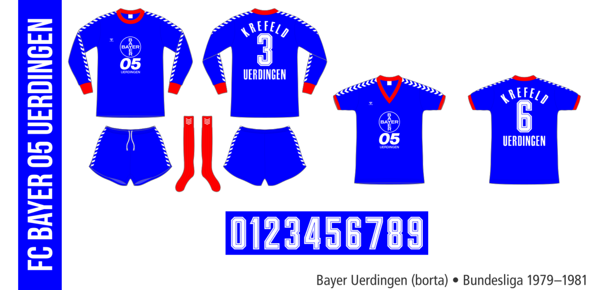 Bayer Uerdingen 19791981 Fotboll.Färg.Form