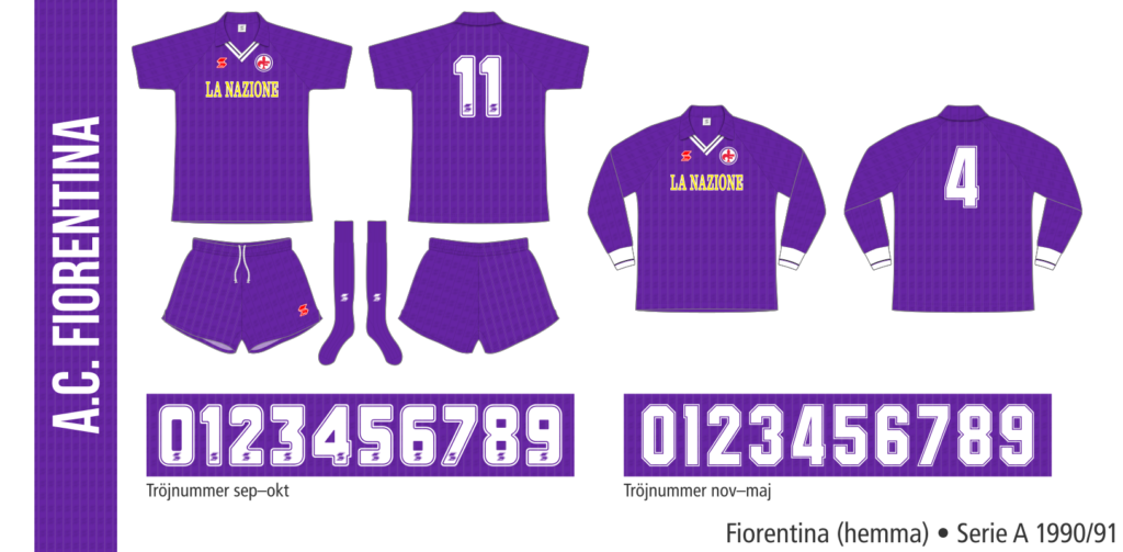 Fiorentina 1990/91 (hemma)