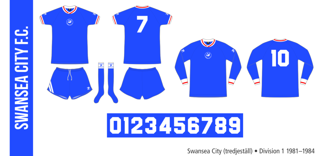 Swansea City 1981–1984 (tredjeställ)