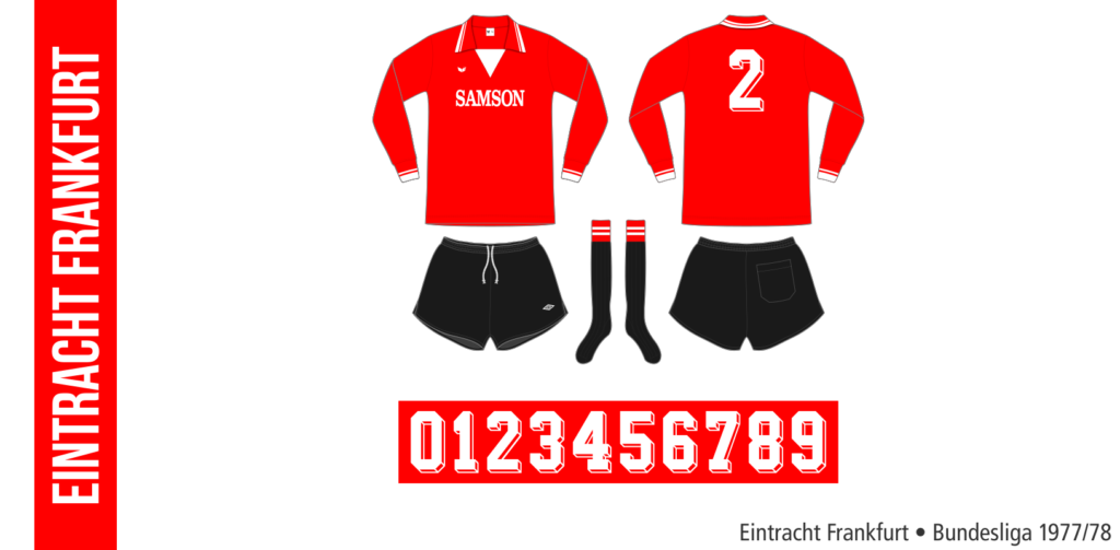 Eintracht Frankfurt 1977/78 (röd Erima)