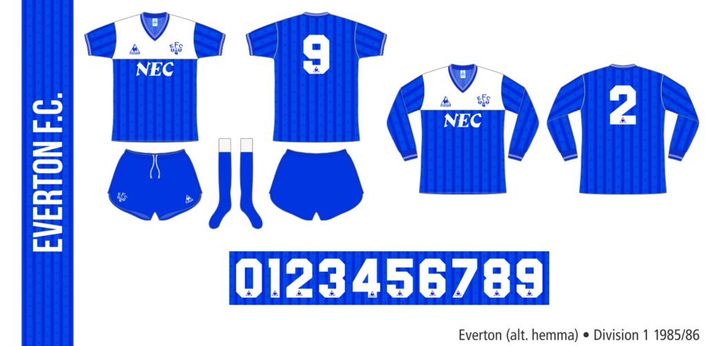 Everton 1985/86 (alternativ hemma)