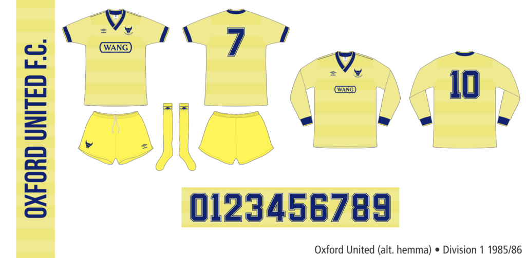 Oxford United 1985/86 (alternativ hemma)