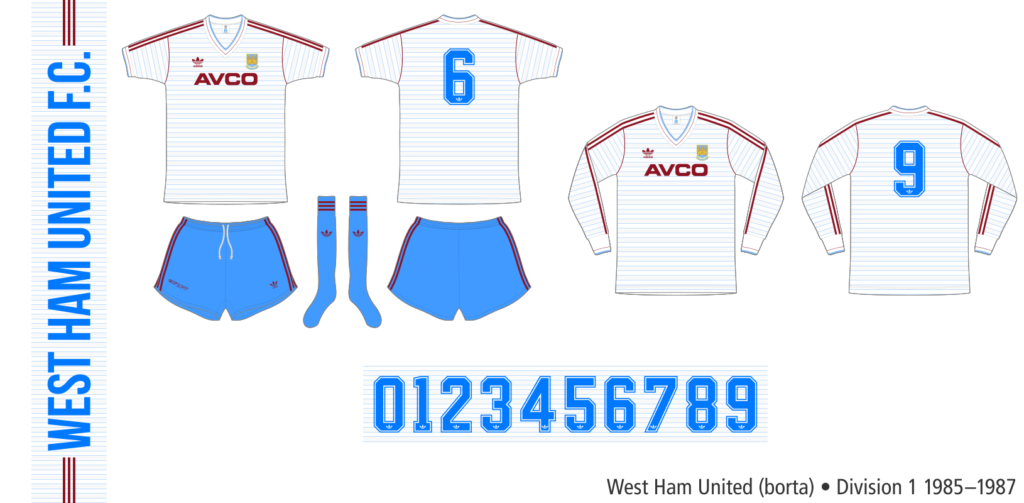 West Ham United 1985–1987 (borta)