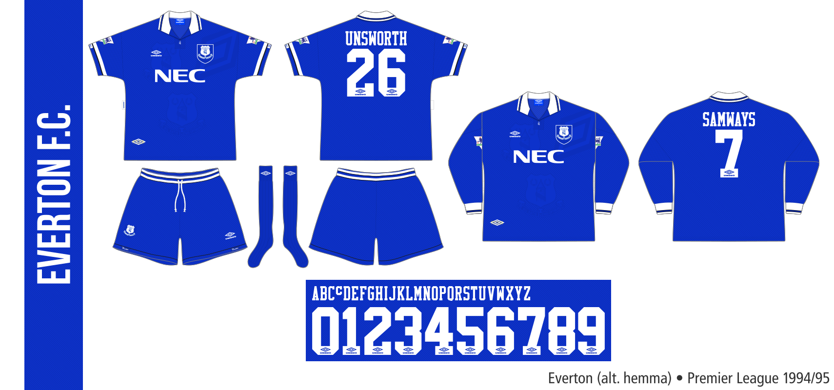 Everton 1994/95 (alternativ hemma)