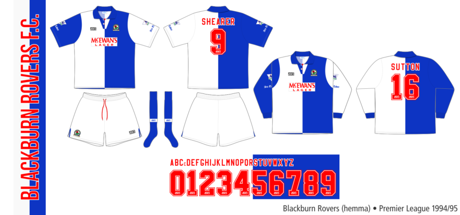 Blackburn Rovers 1994/95 (hemma)