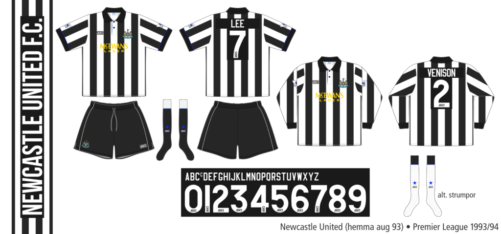 Newcastle United 1993/94 (hemma augusti 1993)