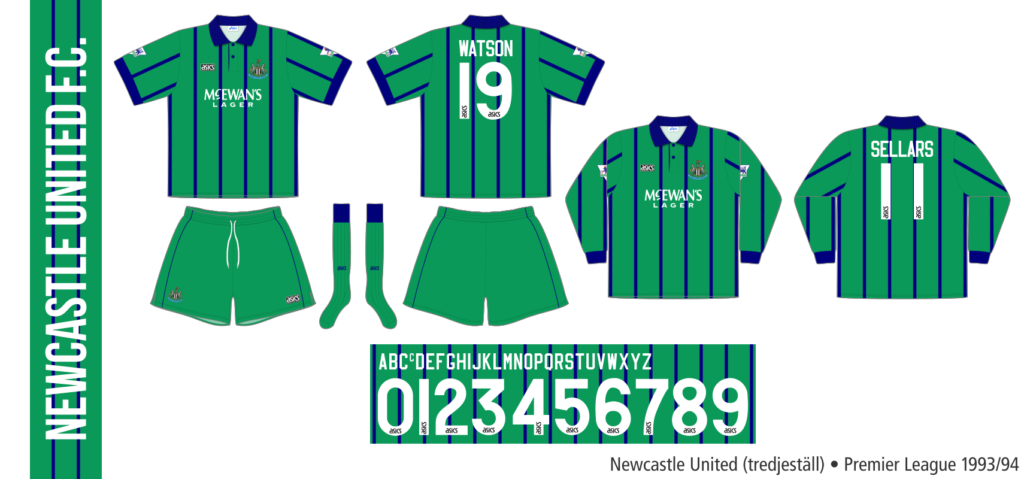 Newcastle United 1993/94 (tredjeställ)