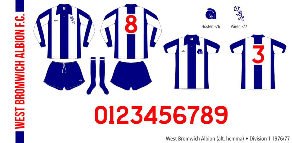 West BRomwich Albion 1976/77 (alternativ hemma)