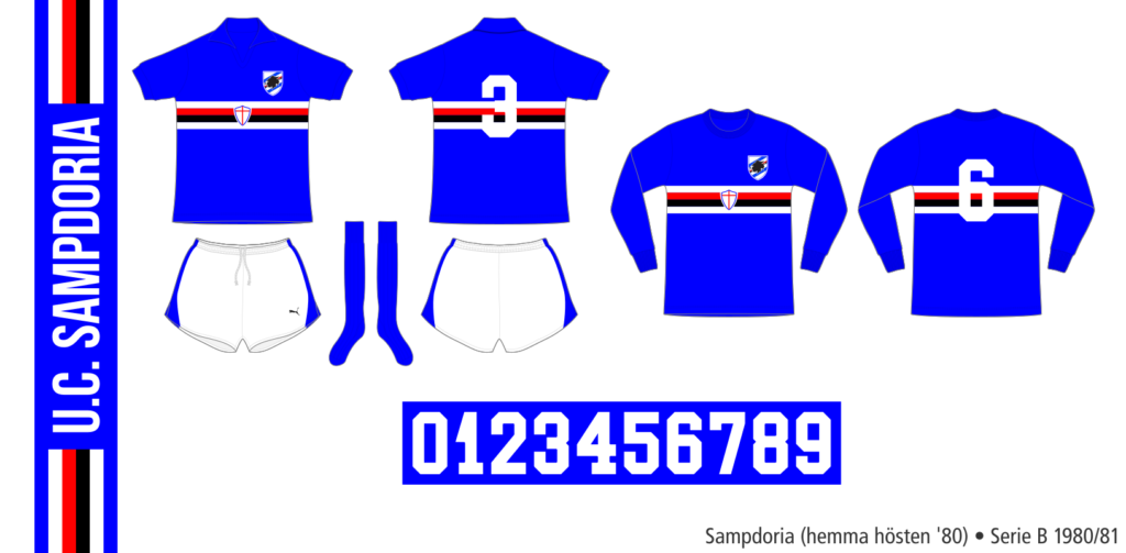 Sampdoria 1980/81 (hemma hösten 1980)