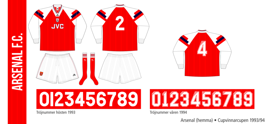 Arsenal 1993/94 (hemma, Cupvinnarcupen)
