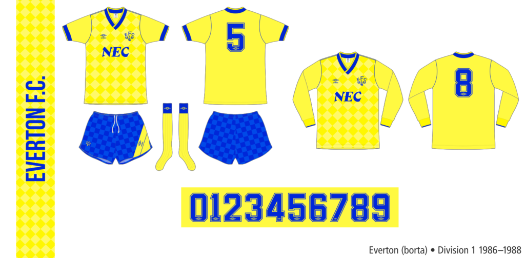 Everton 1986–1988 (borta)