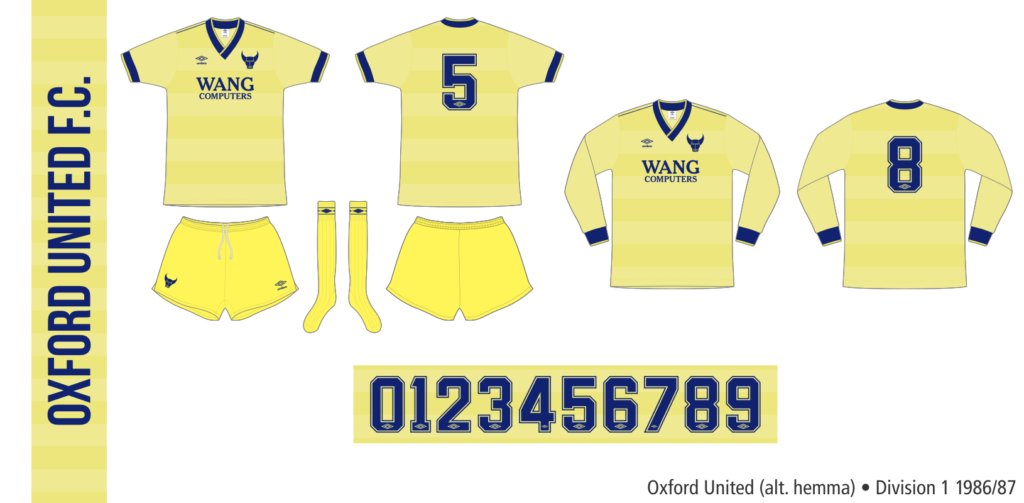 Oxford United 1986/87 (alternativ hemma)