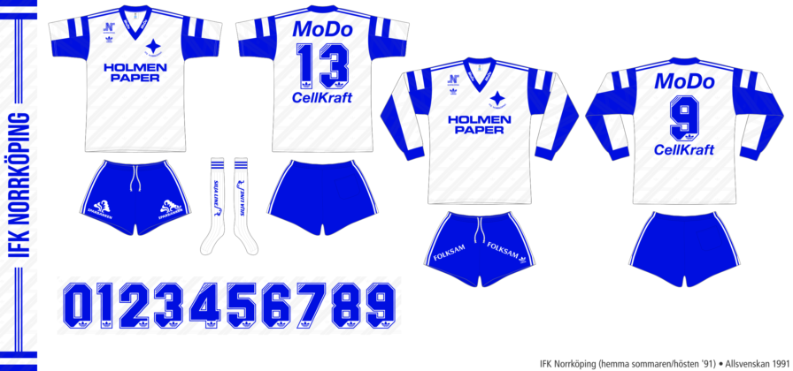 IFK Norrköping hemmaställ sommaren/hösten 1991