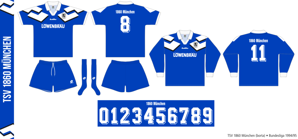 TSV 1860 München 1994/95 (borta, blå)